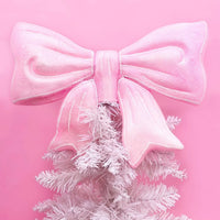 Pink Bow Tree Topper