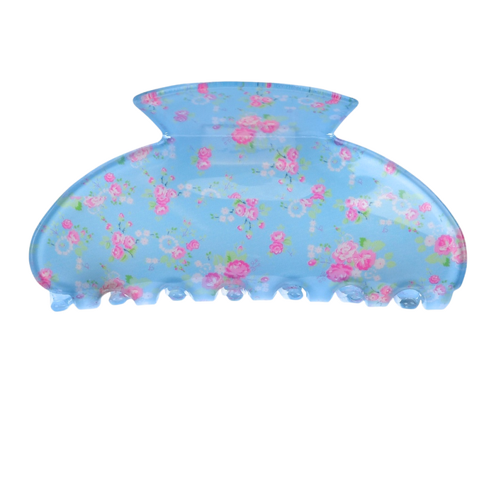 Blue Floral Hair Clip