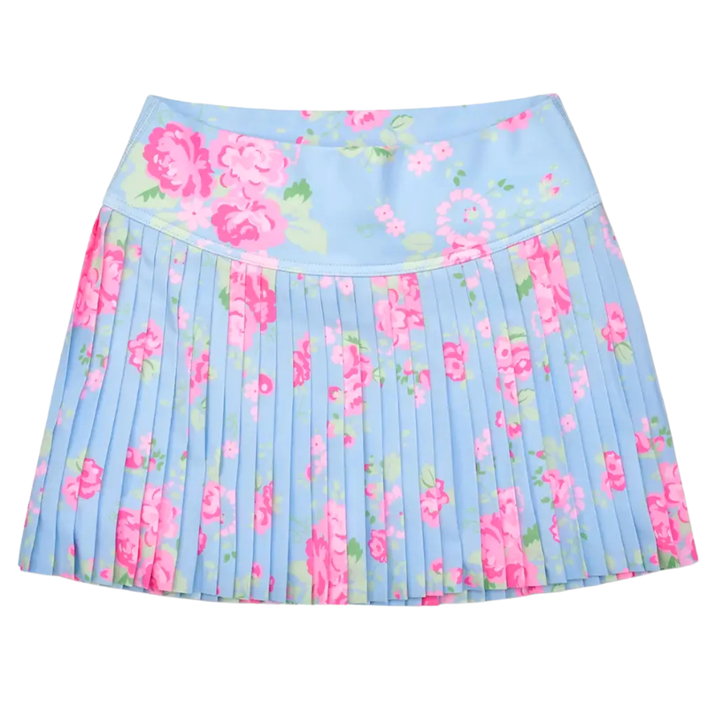 Blue Floral Tennis Skort