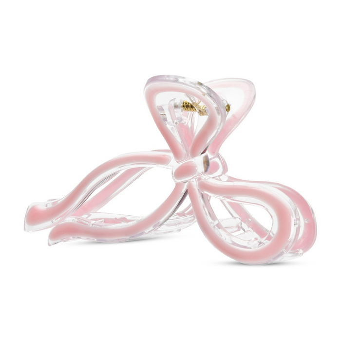 Pink Bow Hair Clip