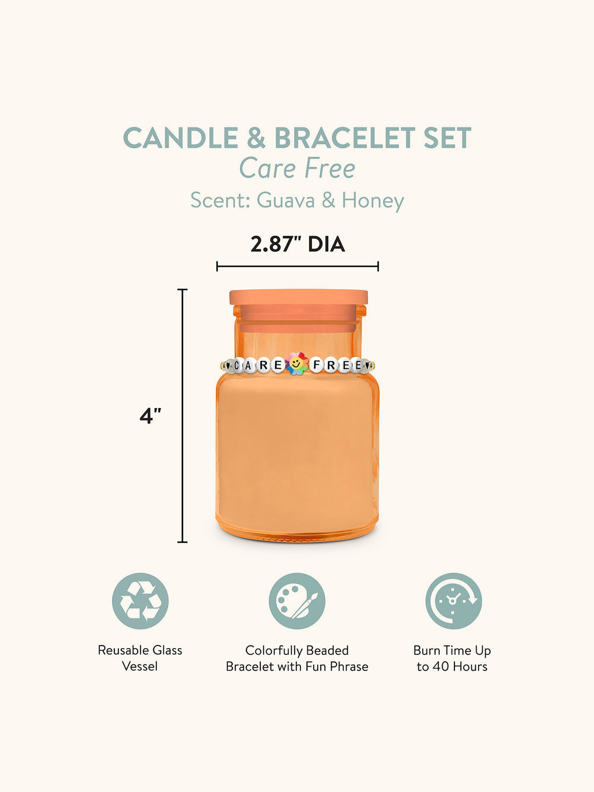 Care Free Friendship Bracelet Candle