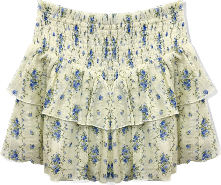 Yellow Floral Brooke Skirt