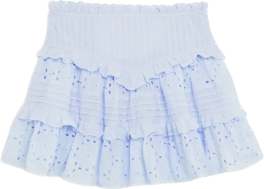 Light Blue Willow Lace Skirt