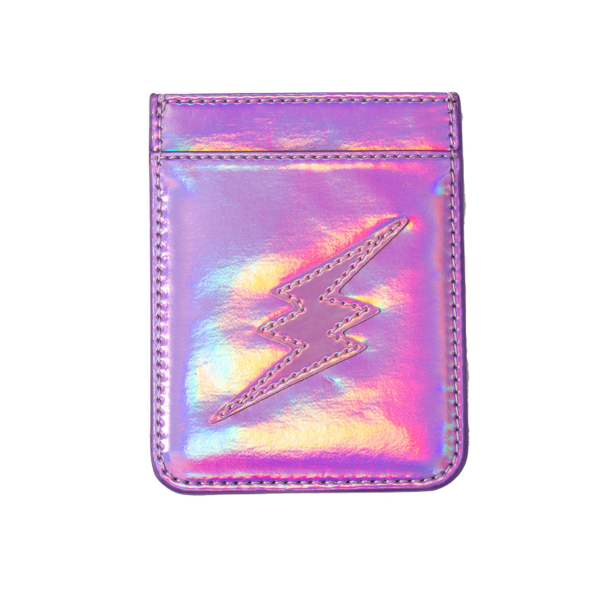 Iridescent Purple Lightning Bolt Phone Wallet