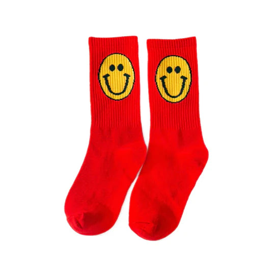 Red Smiley Socks