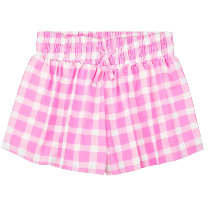 Pink Gingham Butterfly Shorts
