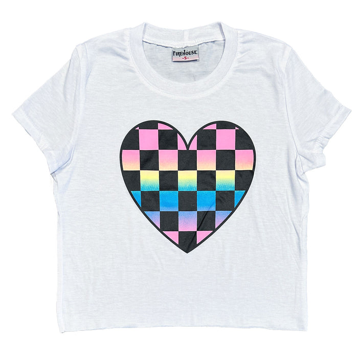 Checkered Heart Tee