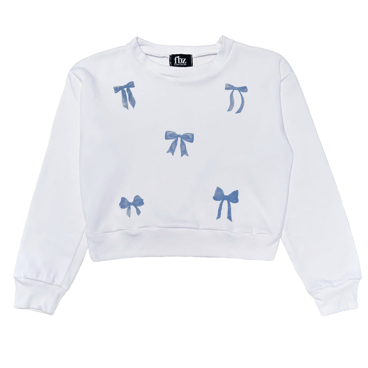 Blue Bow Sweatshirt
