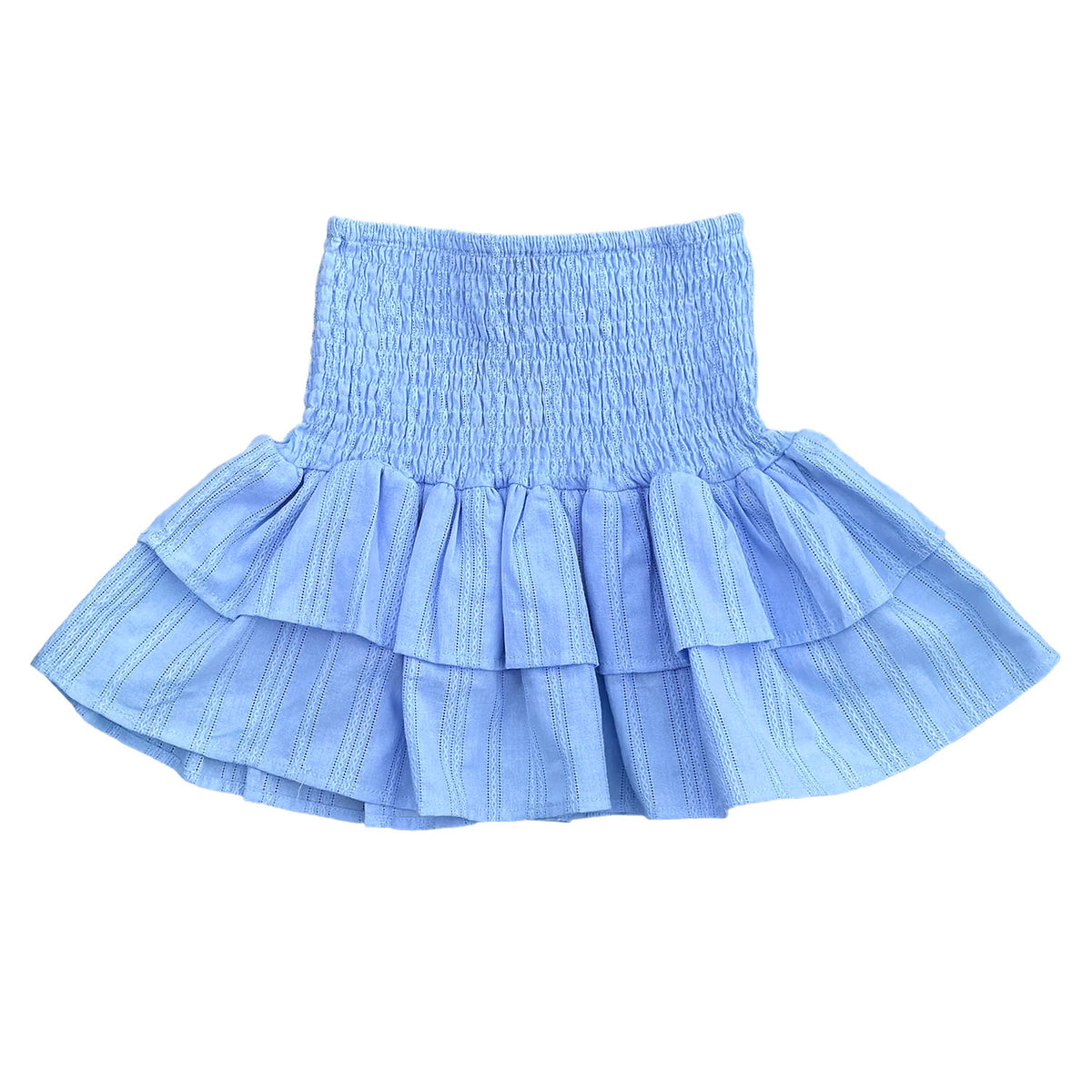 Blue Ruffle Skirt