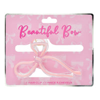 Pink Bow Hair Clip