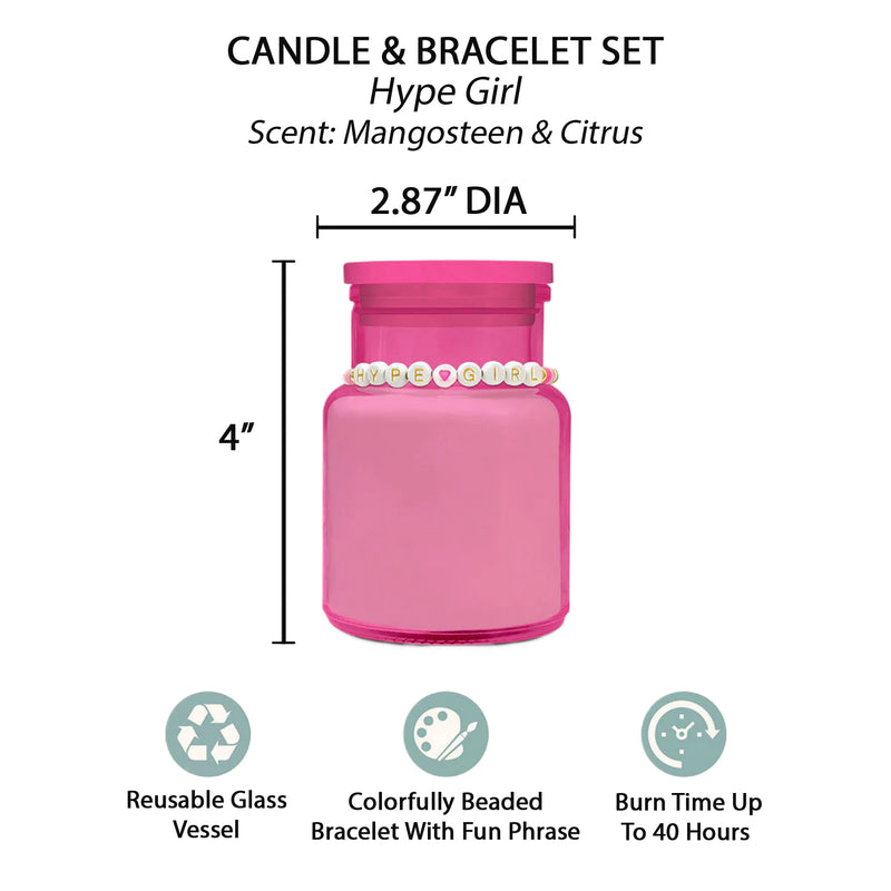 Hype Girl Friendship Bracelet Candle