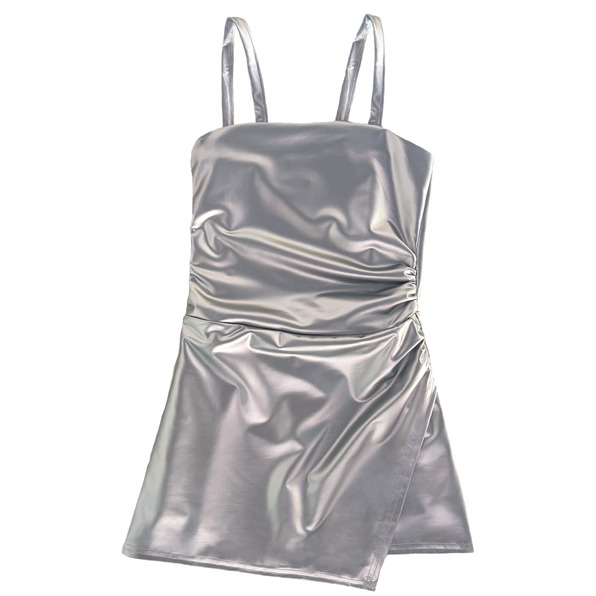 Silver Leather Dress