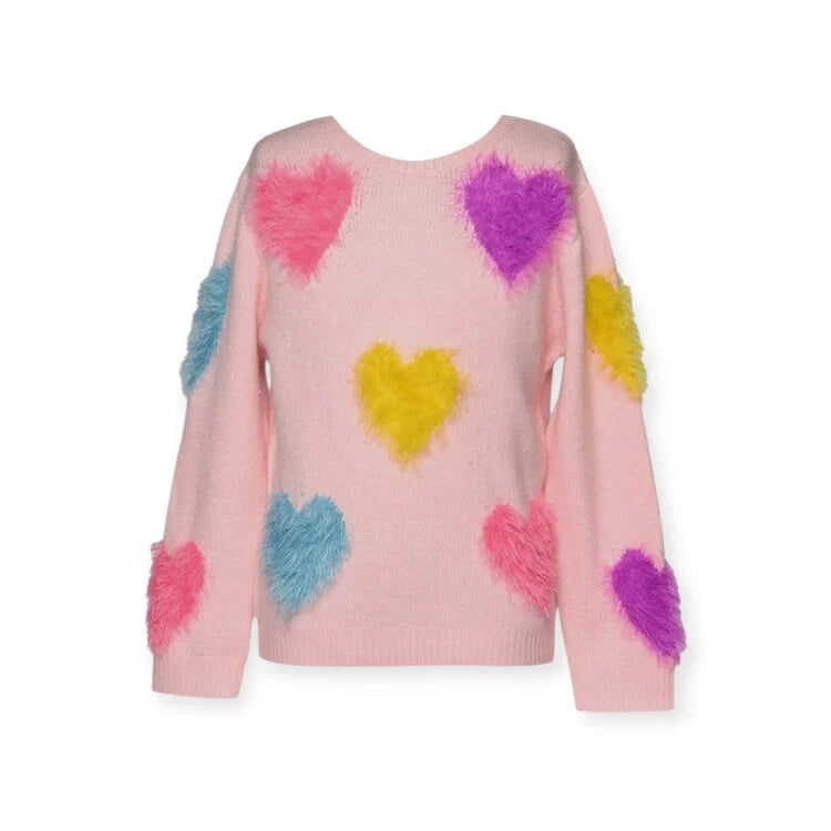 Shaggy Heart Sweater