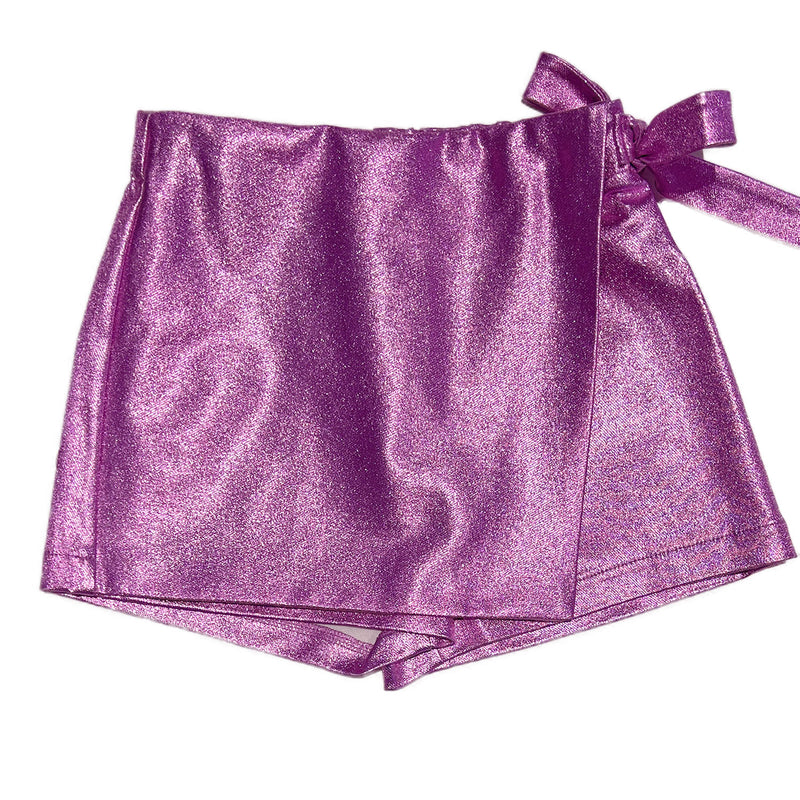 Pink Lavender Metallic Skort