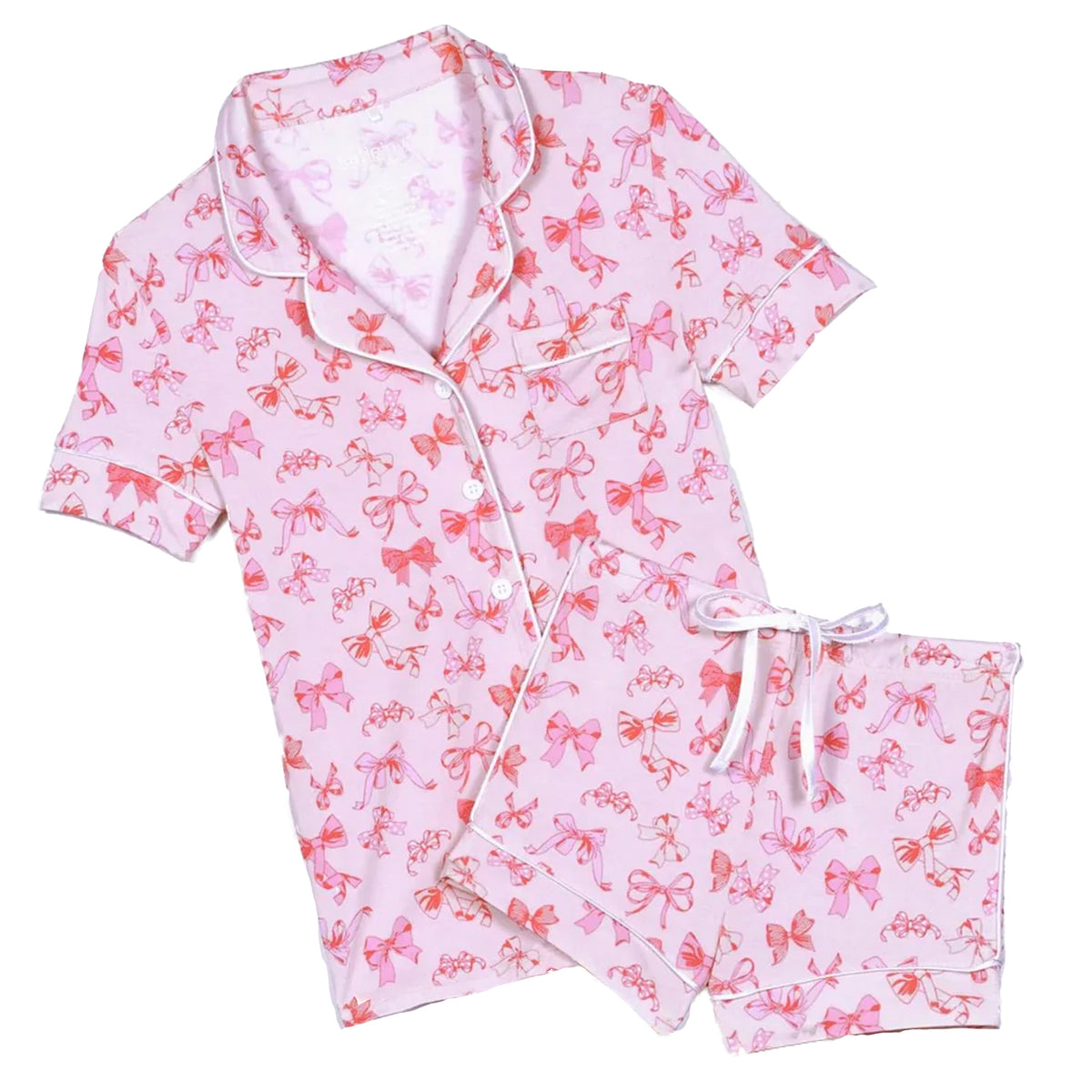 Pink Bow Pajama Set