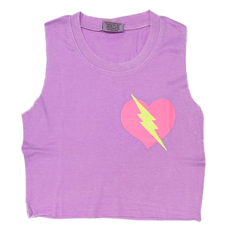 Purple Bolt Heart Tank