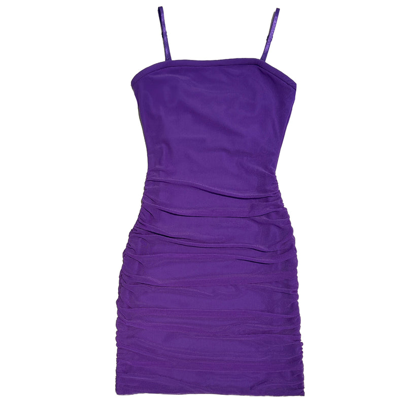 Purple Mesh Dress