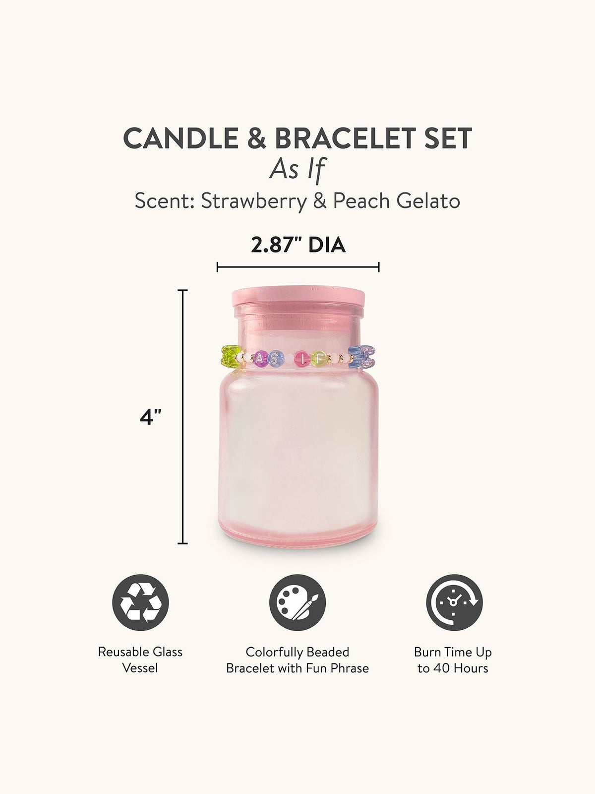 As If Friendship Bracelet Candle