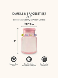 As If Friendship Bracelet Candle