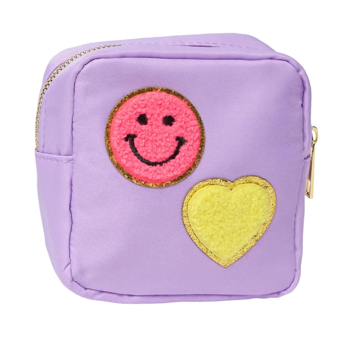 Purple Small Happy Pouch