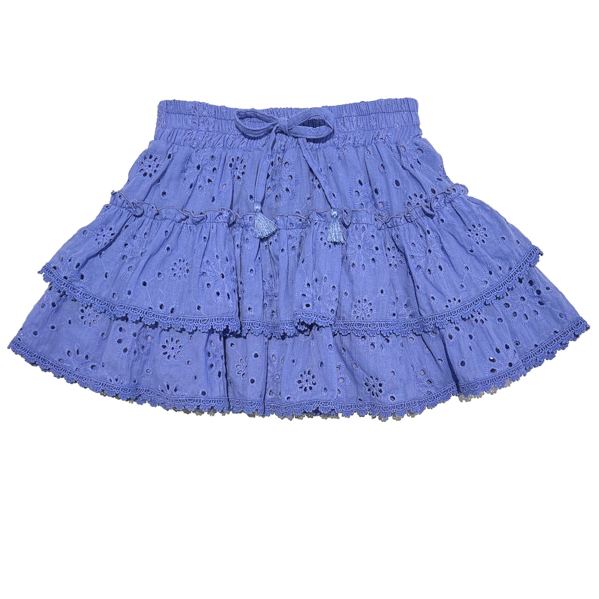 Eyelet Ruffle Skirt