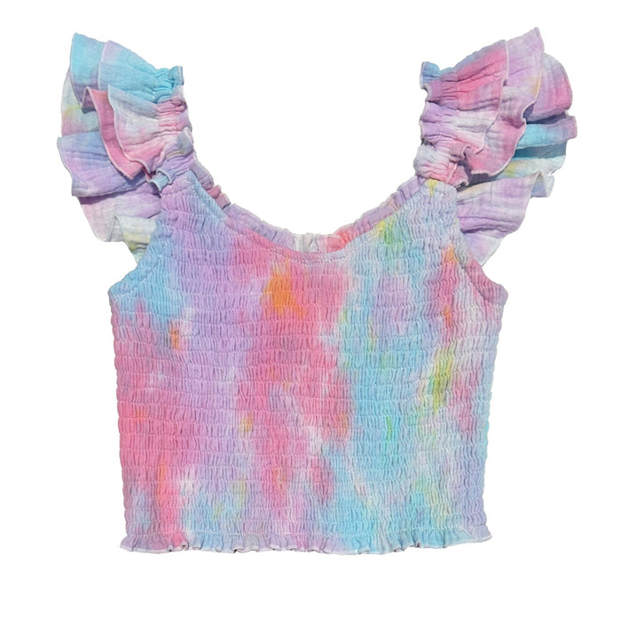 Tie Dye Ruched Tank