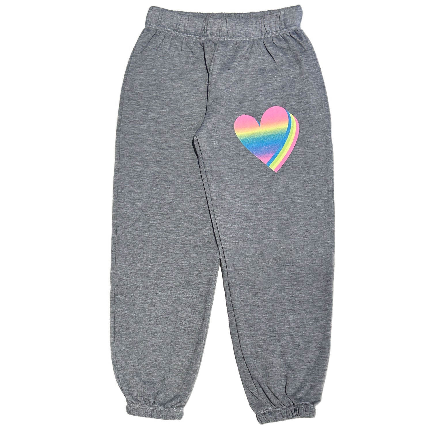 Grey Rainbow Heart Sweats – dear hannah prep