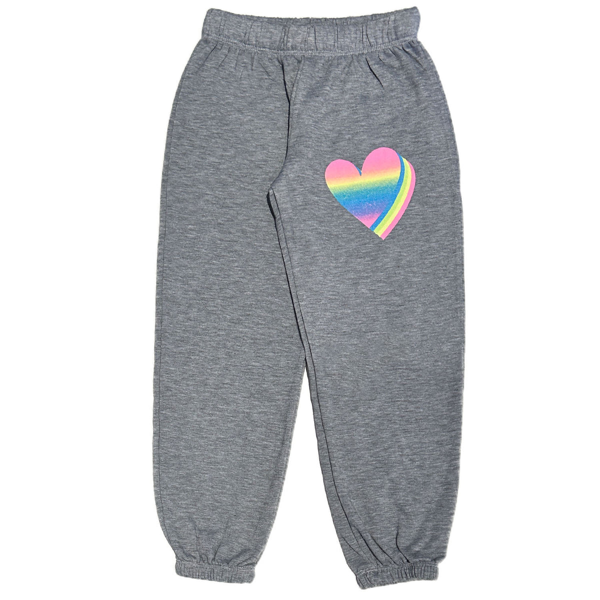 Grey Rainbow Heart Sweats