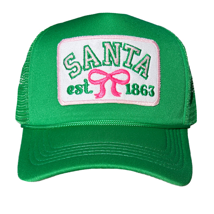 Santa Bow Trucker Hat