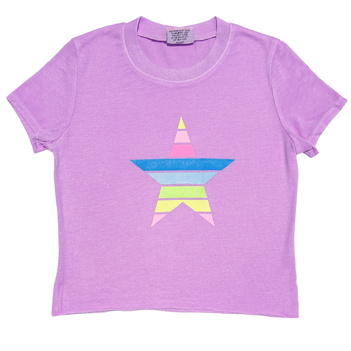 Purple Rainbow Star Tee