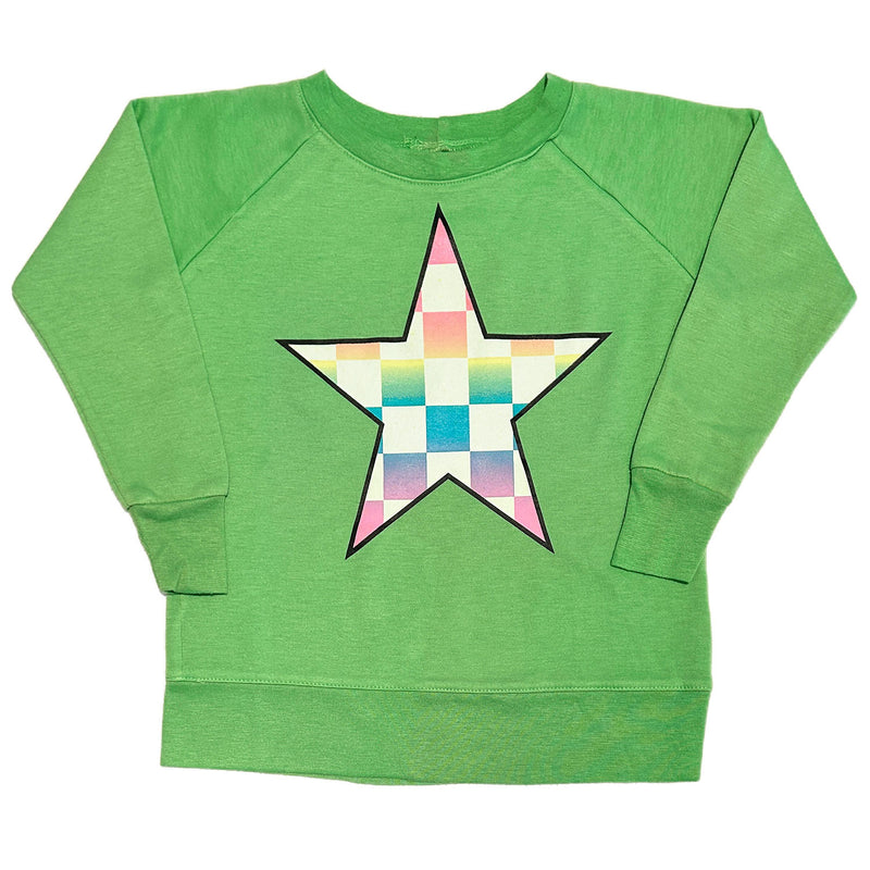 Green Star Raglan Sweatshirt