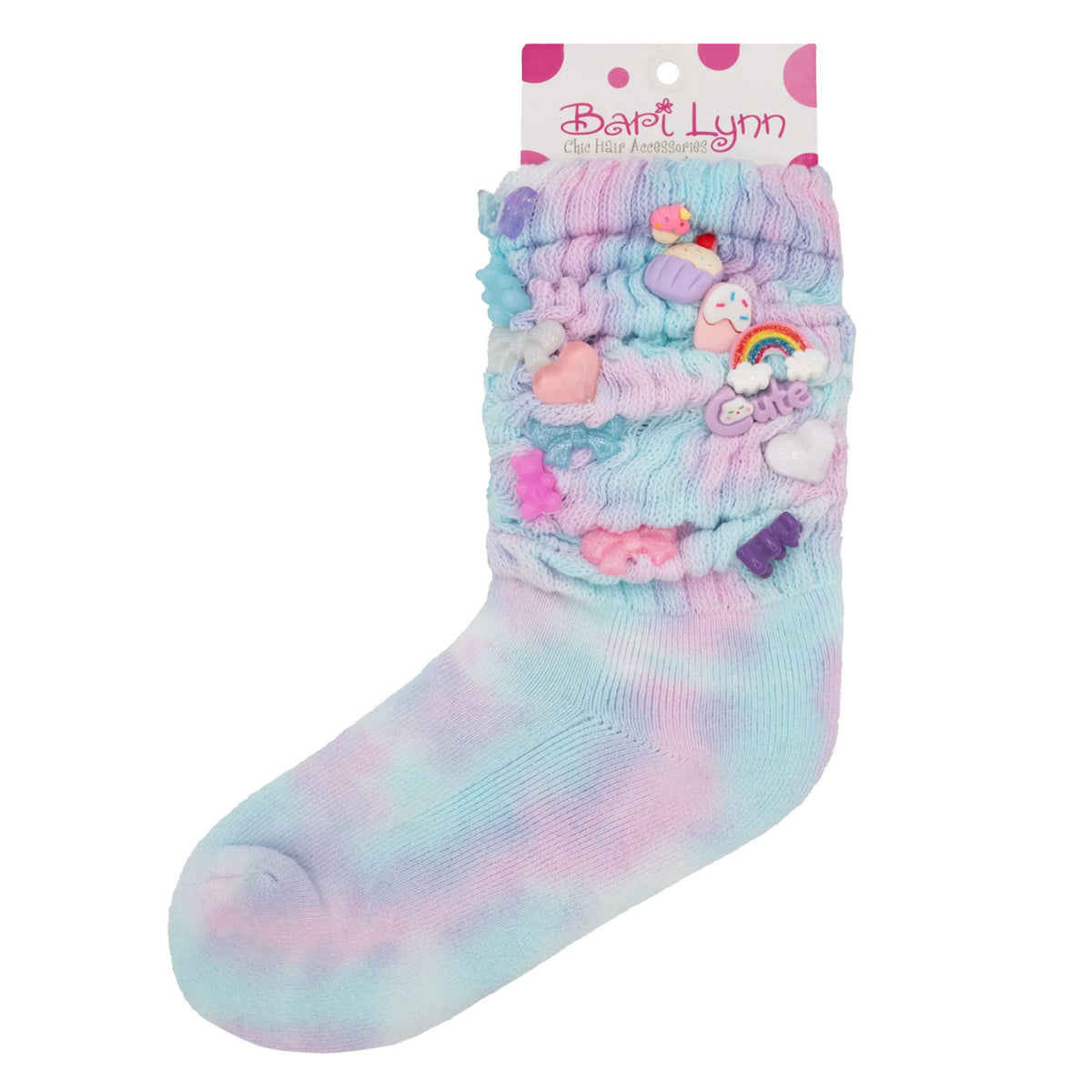 Tie Dye Charm Scrunch Socks – dear hannah prep