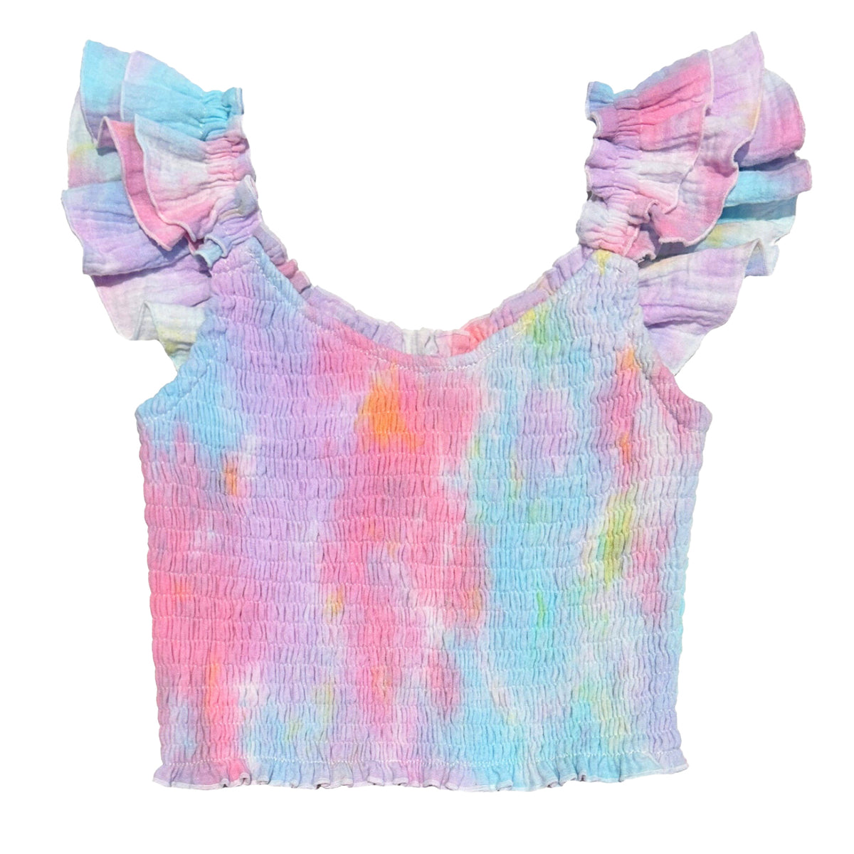 Tie Dye Ruched Tank