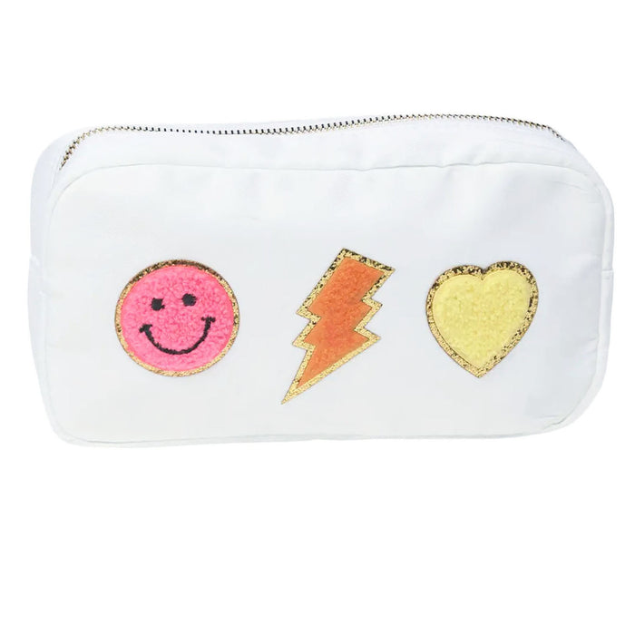 White Medium Happy Pouch