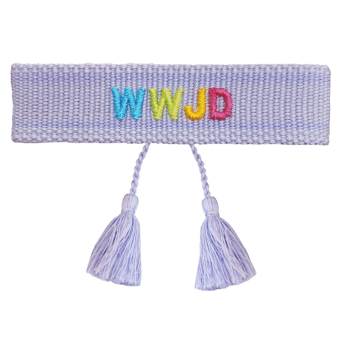 WWJD Embroidered Bracelet