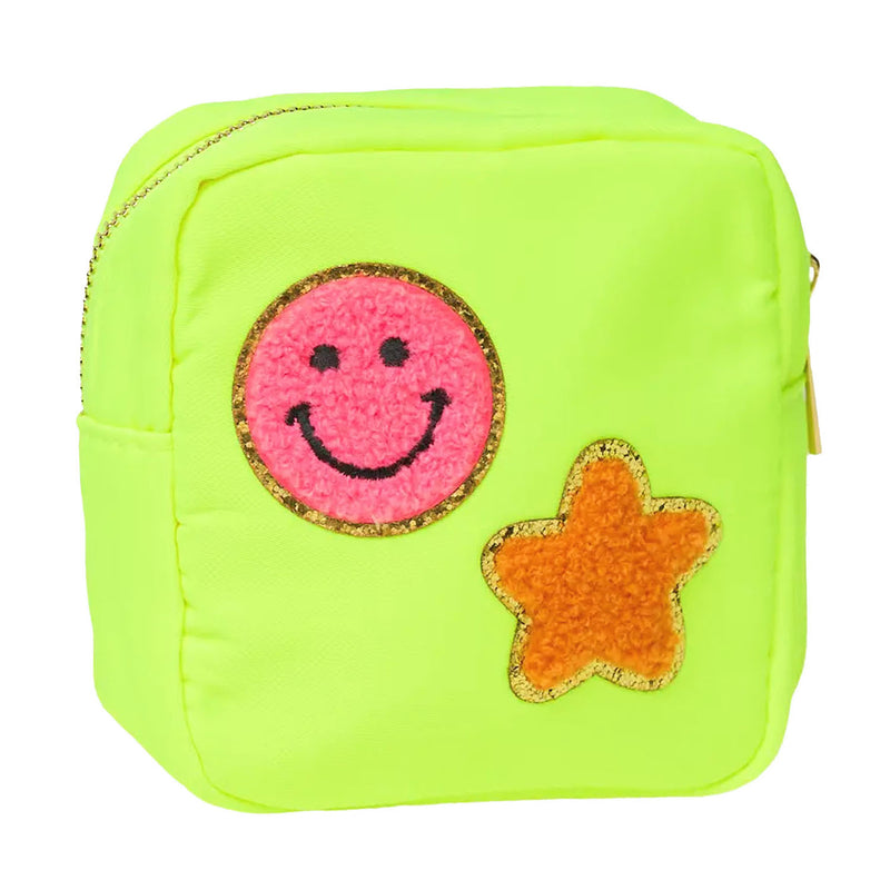 Yellow Small Happy Pouch